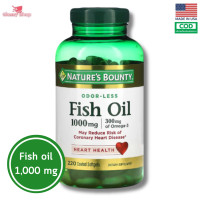 ราคา น้ำมันปลา โอเมก้า Natures Bounty Fish Oil 1000 mg 220 Coated Softgels (21149448574)