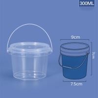 ราคา TZ ถังน้ำแข็งพลาสติก 300ml 500ml 1000ml กระปุกเก็บอาหารมีฝาโปร่งใส Clear Plastic Bucket (21262851704)