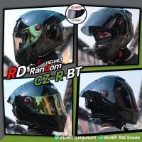ราคา มีของแถม หมวกกันน็อค RD Random CZR BT สีSUPER BLACK MATTE แถมฟรีชิวปรอท (21378792087)