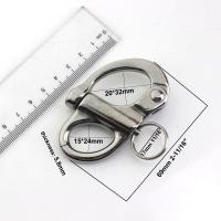 ราคา 1x Stainless Still Snap Hook Trigger Lobster Clasps Clips Spring Gate Leather Craft Pet Leash Bag Strap Belt Webbing Keychain Bag Accessories (19764707350)