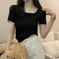 ราคา groove graceไหมพรมแขนสั้น คอกลม เสื้อไหมพรม ผ้านิ่มยืด สีสวย ฟรีไซส์ สำหรับผู้หญิงน่ารักน่ารัก5สี29028 (20110354777)