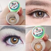 ราคา คอนแทคเลนส์ ฝอ รุ่น Cosmo สีเทา ตาล Gray Brown ค่าสายตา 0 00 6 00 เปลี่ยนแทนทุกเดือน (20586131689)