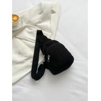 ราคา กระเป๋าคาดหน้าอกผ้าลูกฟูกมีซิปหลายกระเป๋าสะพายสีทึบกระเป๋าหิ้วกระเป๋าสะพายไหล่ (21341917383)