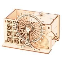 ราคา ชุดของเล่นที่มีเอกลักษณ์เฉพาะของ DE626ชุดของเล่นชิงช้าสวรรค์เครื่องประดับกล่องดนตรีกลกล่องดนตรีที่วางปากกาปริศนาไม้ปริศนา (21034398997)