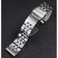 ราคา 2023 new Gelang jam tangan baja tahan karat padat 18mm 22mm 24mm untuk tali jam Breitling gelang jam untuk AVENGER NAVITIMER SUPEROCEAN gelang jam (20142650630)