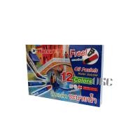 ราคา สีชอล์คระบายน้ำ 12 สี ตราม้า กบเหลา 1 กล่อง (9543717001)