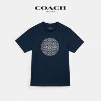 ราคา Coach ใหม่ เสื้อยืดลําลอง ผ้าฝ้าย แขนสั้น คอกลม พิมพ์ลายโลโก้ สไตล์คลาสสิก ใส่สบาย แฟชั่นฤดูใบไม้ผลิ และฤดูร้อน สําหรับผ (20888490112)