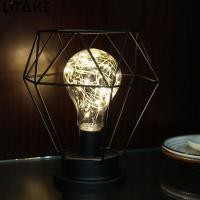 ราคา ลวดทองแดงโคมไฟตั้งโต๊ะสไตล์วินเทจ LITAKE โคมไฟหัวเตียงการตกแต่งบ้าน (17602511760)