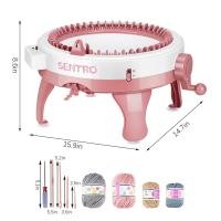 ราคา 48 Needles Knitting Machine Weaving Machine Manual Automatic Weaving Kit Childrens DIY Sewing Machine Woven Scarves Woven Hats (12607827138)
