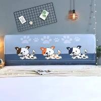 ราคา เคสลายการ์ตูนสำหรับใส่หัวเตียงในบ้านผ้าคลุมกันฝุ่นยืดได้เนื้อนุ่มสำหรับเตียงหนังไม้แข็งปลอกด้านหลังเรียบง่ายลายการ์ตูน (12878929019)