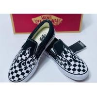 ราคา ีVans Slip On Flame Checkerboard Racing Red Black (19258348993)