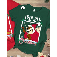 ราคา เสื้อยืด Chip and Dale Christmas Party Double Trouble Christmas เสื้อยืดคู่สำหรับครอบครัว (21060522706)