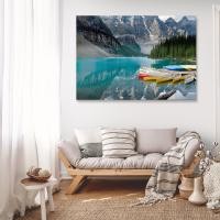 ราคา รูปติดผนัง ตกแต่งบ้าน ภาพวิวธรรมชาติ ต้นไม้ ภูเขา พระอาทิตย์ ภาพผ้าใบขึงเฟรมไม้สนแท้ พร้อมแขวน (20809466532)