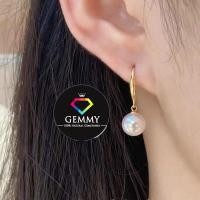 ราคา ต่างหูมุกญี่ปุ่นสีขาว รุ่นไข่มุกคัดเกรดเม็ดเดี่ยว ก้านทองแท้ 18K ต่างหูมุกแท้ แบบห้อย ไข่มุกแท้ Akoya Pearl (20864159834)