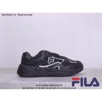 ราคา ฟิล่า FILA Fusion Womens Chunky Sneakers Summer Platform Running Shoes Clunky Dad Shoes รองเท้ากีฬา รองเท้าเทรนนิ่ง รองเท้าสเก็ตบอร์ด รองเท้าผ้าใบสีดำ (21170071532)