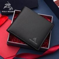 ราคา POLO MEISDO กระเป๋าสตางค์ผู้ชายกระเป๋าสตางค์แบรนด์หรูใหม่สั้นๆกับกล่องของขวัญ (21058993484)