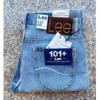 ราคา เอว 38 LEE กางเกงยีนส์ผู้ชาย สียีนส์ฟอก ทรงกระบอกธรรมดา ยืด เอากลาง ของแท้ (16702544924)