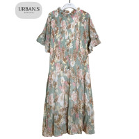 ราคา ชุดคลุมท้อง ชุดเดรสคลุมท้องแฟชั่น สาวอวบใส่ได้ ผ้าชีฟองอัดพลีท (20194265987)