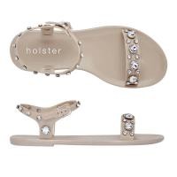 ราคา Holster Glitz Champagne HST219CHA รองเท้าส้นแบนแบบรัดส้น (7204094348)