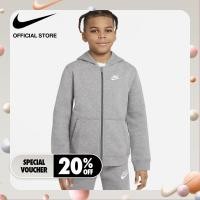 ราคา Nike Boys Sportwear Hoodie Fz Club Hoodies Carbon Heather (20557144541)