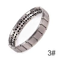 ราคา 7สีผู้ชายเหล็กไร้สนิมสายรัดข้อมือผู้ชายพลังงานเพื่อสุขภาพBalance Germaniumสร้อยข้อมือแม่เหล็ก (895418431)