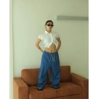 ราคา House party jeans กางเกงยีนส์บอลลูนขากว้าง (20891295211)