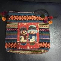 ราคา กระเป๋าผ้า กระเป๋าแม้ว ชาวเขา หูรูด (1182576141)