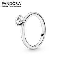 ราคา Pandora Heart sterling silver ring with clear cubic zirconia แหวนหัวใจ แหวนแพนดอร่า แพนดอร่า (14490214578)