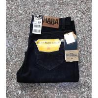 ราคา ป้าย29 เอววัดจริง 30 Hara กางเกงยีนส์ผู้ชาย ขากระบอกใหญ่ ผ้าดึงไม่ยืด เอวกลาง เป้าซิป สีดำ ของแท้จากSHOP (20045969435)