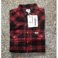 ราคา Wrangler เชิ้ตหญิง สีแดงลายสก็อต Cotton 100 ทรงโอเวอร์ไซส์ ผ้านุ่มใส่สบาย ของแท้จาก Shop (19584676093)
