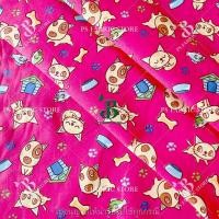 ราคา ผ้าเมตร ผ้าหลา ลายการ์ตูน CAT DOG ผ้าคอตตอนทีซี ตัดยาวต่อเนื่อง (20995098888)