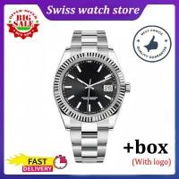 ราคา พร้อมโลโก้ RLX Swiss Watch Automatic Business Mens Watch 41mm Stainless Steel Material with Calendar High end Brand (21238184292)