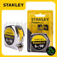 ราคา STANLEY POWERLOCK ตลับเมตร ขนาด 33 158 33 233 ขนาด 5 เมตร สีเงิน (18439386399)