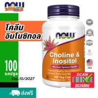 ราคา NOW Foods โคลีนและอิโนซิทอล บรรจุ 100 แคปซูล NOW Foods Choline Inositol 100 Veg Capsules (21092717807)