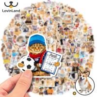 ราคา Lovinland 1 Piece Set Dog and Cat Stickers Cartoon Toy Decoration Cute Animal Stickers Realistic Waterproof (20849595201)