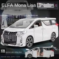 ราคา Lepton โมเดลรถเหล็ก TOYOTA ALPHARD Mona Lisa edition รถรุ่น 1 24 โมเดลรถเหล็ก รุ่นรถ 20CM Diecast car (18311011539)