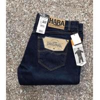 ราคา ป้าย32 เอววัดจริง33 Hara กางเกงยีนส์ผู้ชาย ขากระบอกใหญ่ ผ้าดึงไม่ยืด เอวกลาง เป้าซิป สีกรมท่า ของแท้จากSHOP (20044592397)