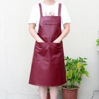 ราคา หนังหนาผ้ากันเปื้อนกันน้ำห้องครัวหนังนิ่มหลวมหนังเอี๊ยมหญิงทำงานน้ำพิเศษPUผ้ากันเปื้อนหนัง (19587398585)