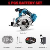 ราคา เลื่อยวงเดือน 5นิ้ว เลื่อยวงเดือนไร้สาย เลื่อยวงเดือนไร้แปรงถ่านไร้สาย125มม เลื่อยไฟฟ้า0 ถึง45 เครื่องตัดไม้แบบปรับได้สำหรับแบตเตอรี่ Makita 18V (21092873888)