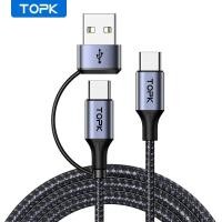 ราคา Topk สายชาร์จเร็ว PD 60W USB C TO USB Type C สำหรับ MacBook Pro USB C PD สายชาร์จเร็วสำหรับ Samsung xiaomii (21170861488)