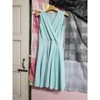 ราคา เดรสแขนกุดสีเขียวมิ้น (20376769077)