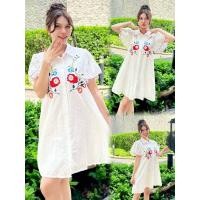 ราคา เดรสลูกไม้ฉลุงานปักสวยมากป้ายYPY (20949729729)