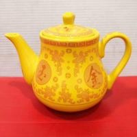 ราคา กาน้ำชา กาน้ำชาจีน กาชงน้ำชา ชงชาไหว้พระ พร้อมตะแคงกรอกใบชา เซรามิค สีเหลือง แดง ลายมังกร กุหลาบ (19713821009)