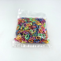 ราคา โซ่หมากเก็บ สีมุก รูปตัวซีC ถุงละครึ่งกิโลกรัม 500กรัม โซ่พลาสติก โซ่คล้องแมส โซ่ของเล่น พร้อมส่ง (20698485528)