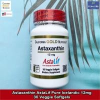 ราคา สาหร่ายแดง แอสต้าแซนธิน Astaxanthin AstaLif Pure Icelandic 12mg 30 Veggie Softgels California Gold Nutrition (7413090534)