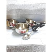 ราคา ชุดหม้อด้ามญี่ปุ่น ZEBRA ขนาด18ซม ทัพพีเล็กด้ามดำ Focus บรรจุ3ชุด (19341794554)