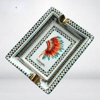 ราคา บุหรี่ที่เขี่ยบุหรี่พิมพ์ลายนกอินทรีอินเดียช่องเสียบคู่ที่เขี่ยบุหรี่เซรามิก (12604310664)