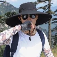 ราคา หมวก กันแดด พิเศษ ปีกกว้าง ขนาดใหญ่ หมวกตกปลา โม่งคลุมหัว แบบมีหมวกบังแสง กันแดด UV กันฝุ่น กันร้อน (20858931754)