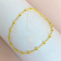 ราคา Keen jewelry สร้อยข้อมือทองแท้ สร้อยข้อมือผู้หญิง สร้อยข้อมือ 9K ของแท้ สร้อยข้อมือ 9K อิตาลี ลายโซ่คั่น 2 มิล สีทอง มีใบรับประกันจากทางร้าน (18066201927)