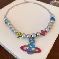 ราคา ฟรีกล่อง Vivienne westwood สร้อยคอสุดชิค สไตล์ luxurious เรียบหรู (20552800679)